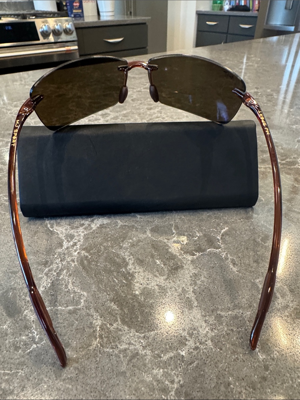 Maui Jim Lighthouse Rimless Sunglasses with x2.5 reader Lenses - Picture 6 of 11